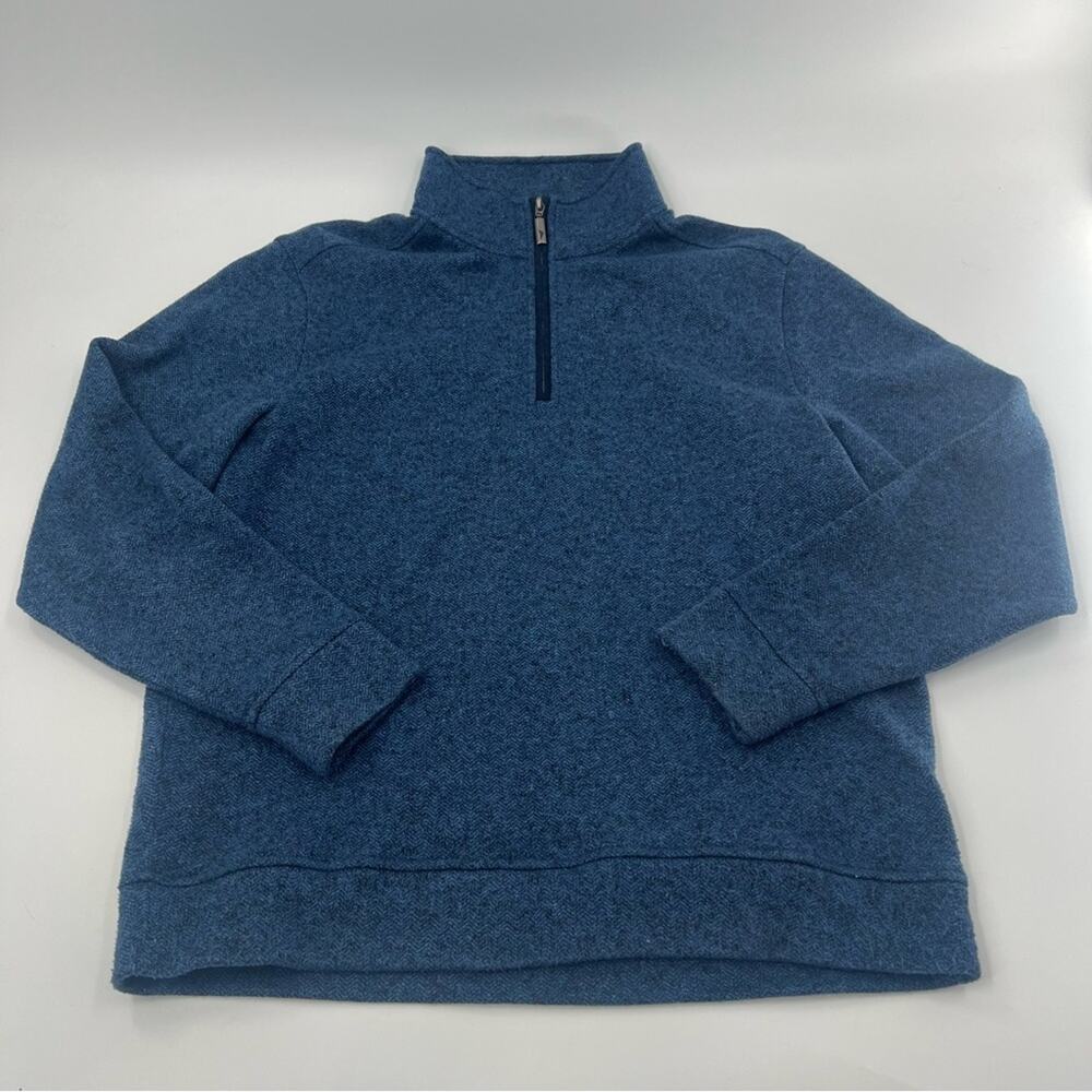 Tommy Bahama Blue Quarter-Zip Sweatshirt